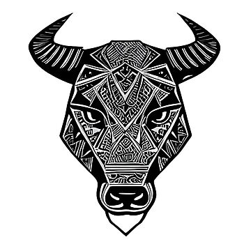 An abstract geometric tattoo by @benosquarebali - Stunning bull tattoos for  Taurus | Taurus tattoos, Bull tattoos, Geometric tattoo