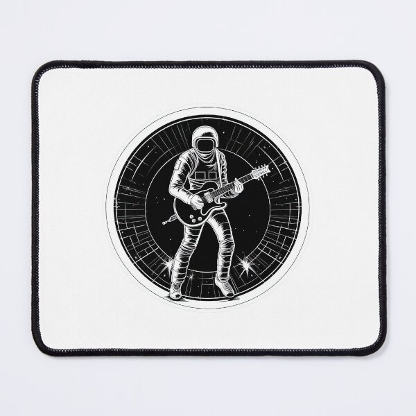 Item preview, Guitar Player In Space designed and sold by retrotshirtsai.