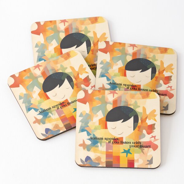 Item preview, Autism speaks when you listen with your heart designed and sold by Printellarium.