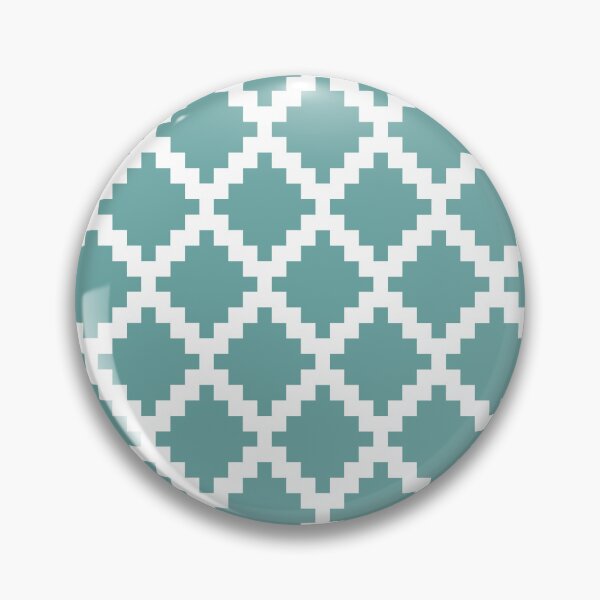 Item preview, Simple Aztec pattern with rhombus shapes - turquoise designed and sold by BattaAnastasia.