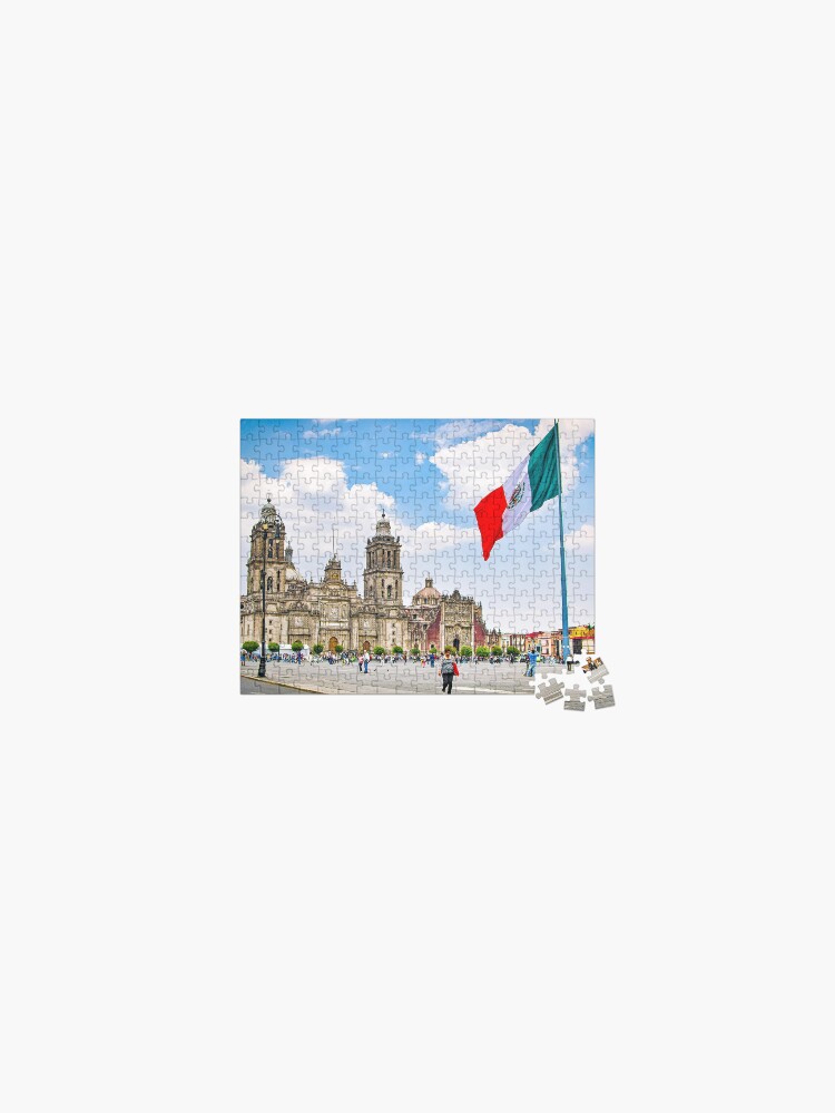 Thumbnail 1 of 2, Jigsaw Puzzle, Stunning Mexico City Jigsaw Puzzle Design of the Mexico City Zocalo designed and sold by Inspired-Tech.