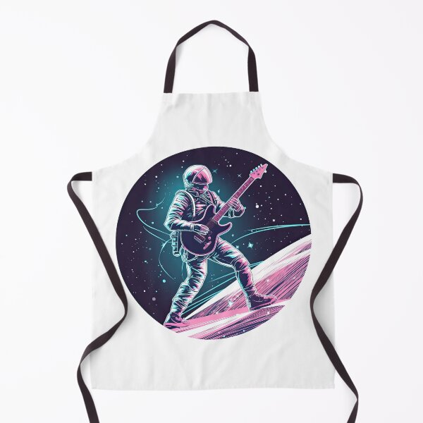 Item preview, Guitar Player In Space designed and sold by retrotshirtsai.