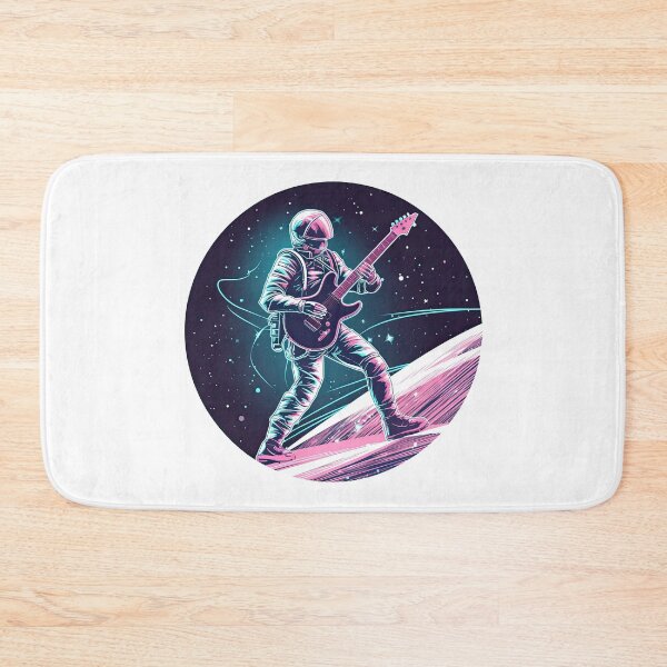 Item preview, Guitar Player In Space designed and sold by retrotshirtsai.
