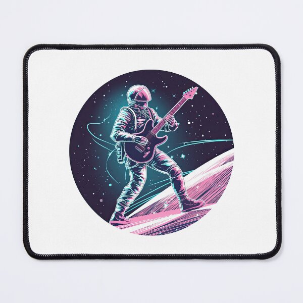 Item preview, Guitar Player In Space designed and sold by retrotshirtsai.