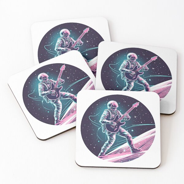 Item preview, Guitar Player In Space designed and sold by retrotshirtsai.