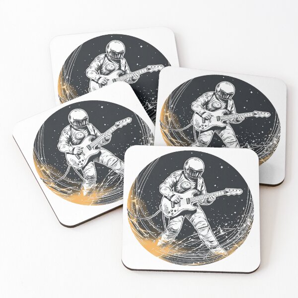 Item preview, Guitar Player In Space designed and sold by retrotshirtsai.