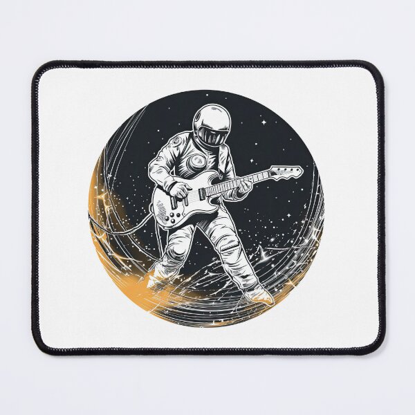 Item preview, Guitar Player In Space designed and sold by retrotshirtsai.