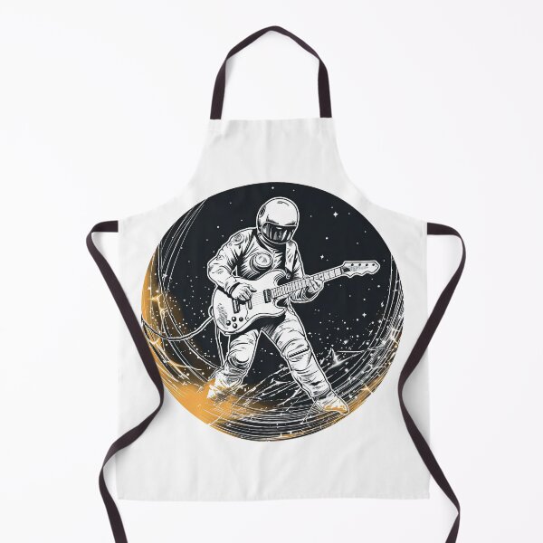Item preview, Guitar Player In Space designed and sold by retrotshirtsai.