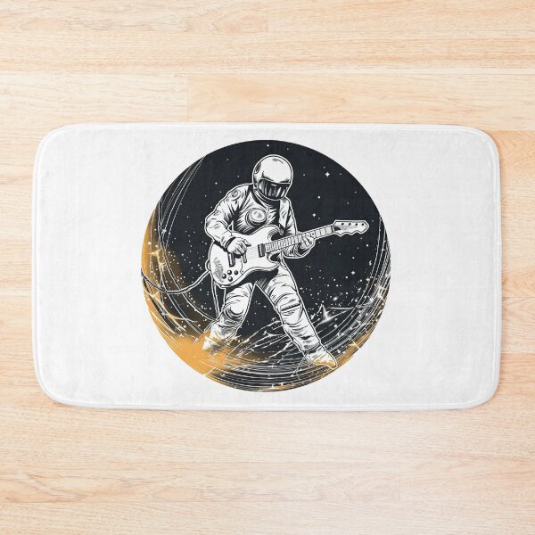 Item preview, Guitar Player In Space designed and sold by retrotshirtsai.