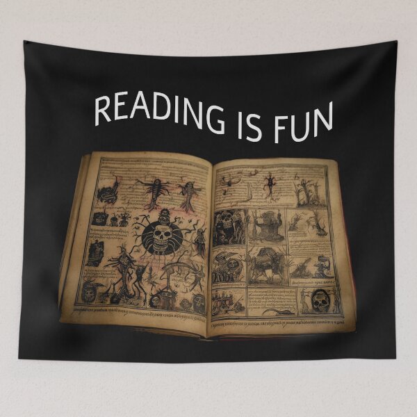 Item preview, Reading is fun necronomicon designed and sold by SvarunPogani.