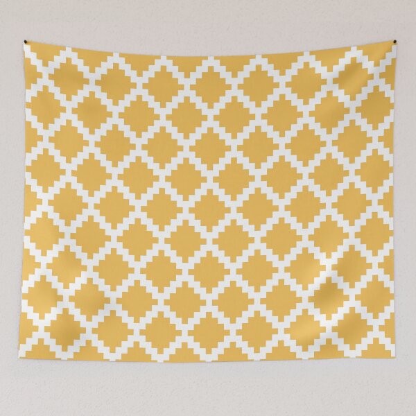 Item preview, Simple Aztec pattern with rhombus shapes - yellow designed and sold by BattaAnastasia.