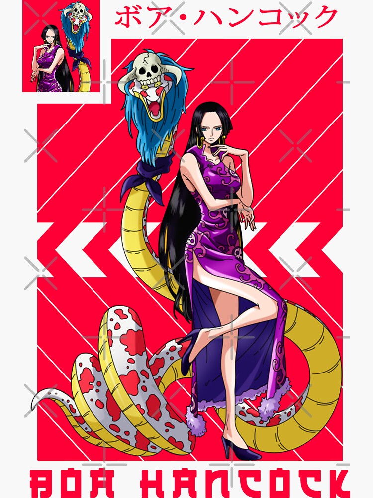 Boa Hancock - One Piece v.3 color version Sticker for Sale by Geonime