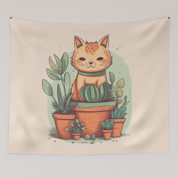 Item preview, catcus plant lady designed and sold by Paninato.