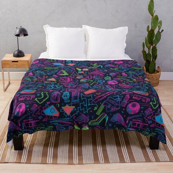 Item preview, Retro Neon Doodle Design designed and sold by neuraldaydreams.