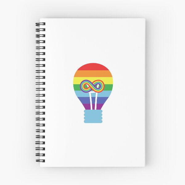 Item preview, World Autism Awareness Day April 2nd, infinity symbol, autism awareness, lightbulb rainbow aesthetic gifts designed and sold by haRexia.