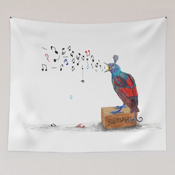 Item preview, Bird of paradise singing out of tune designed and sold by Fionna Bottema.