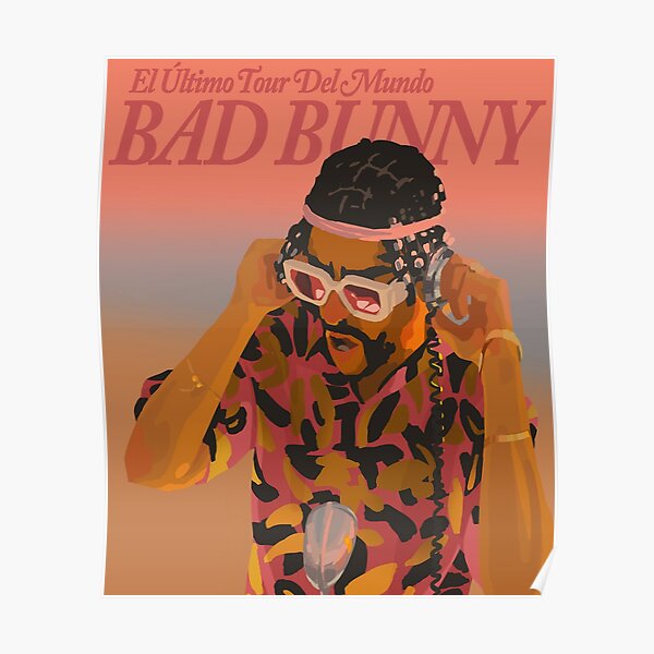 Bad Bunny San Diego Tour Poster - Bunbotee