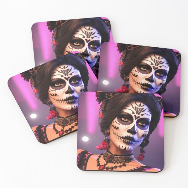 Item preview, Colorful combination of life and death: La Catrina portraits designed and sold by ArtCreator2023.