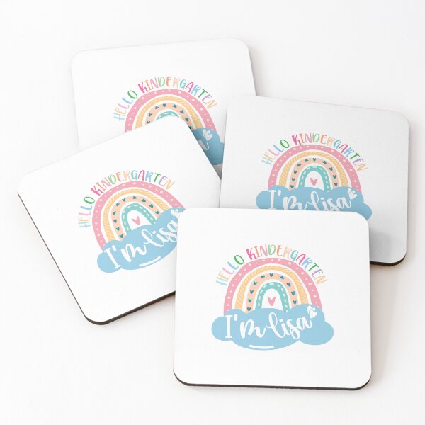 Item preview, Hello Kindergarten I'm Lisa - A Cute Name Of A Baby With A Amazing Rainbow Design - For Teachers & Students designed and sold by pretty4u.
