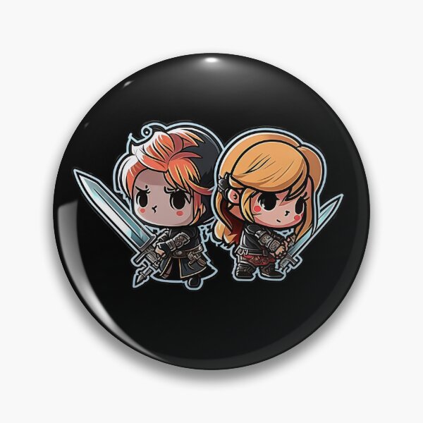 Item preview, Cute Chibi Sis Vs Bro Adventurers designed and sold by RoboRembrandt.
