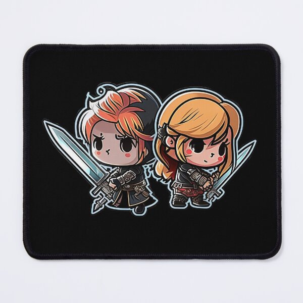 Item preview, Cute Chibi Sis Vs Bro Adventurers designed and sold by RoboRembrandt.