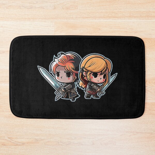 Item preview, Cute Chibi Sis Vs Bro Adventurers designed and sold by RoboRembrandt.