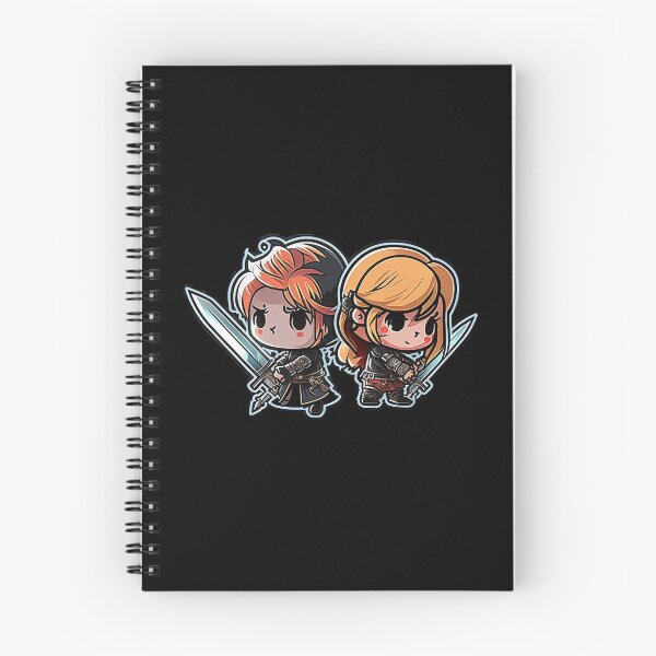 Item preview, Cute Chibi Sis Vs Bro Adventurers designed and sold by RoboRembrandt.