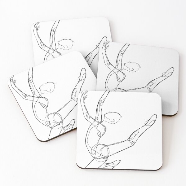 Item preview, Fluid Motion: One Line Dancer Art designed and sold by OneLinePrints.