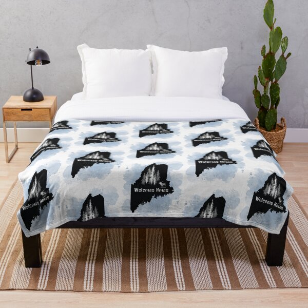 Item preview, WELCOME HOME - Moose and Trees, Black Polar Smoke designed and sold by TwoSmallPtatoes.
