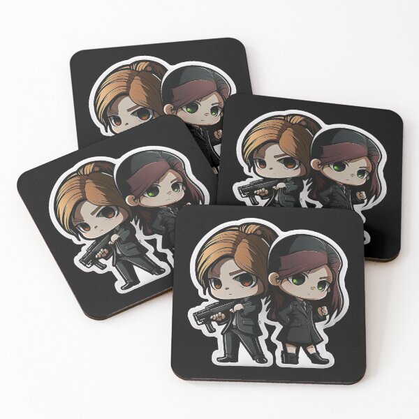 Item preview, Cute Chibi Sis Vs Bro Secret Agents designed and sold by RoboRembrandt.