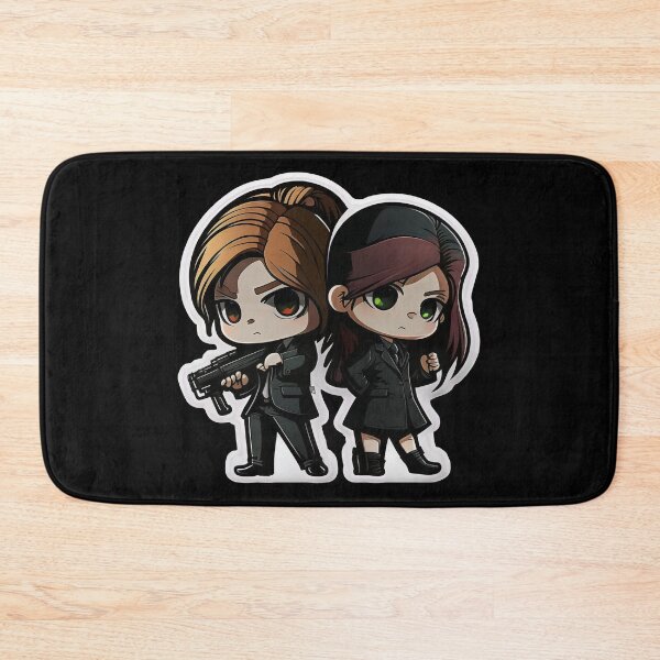 Item preview, Cute Chibi Sis Vs Bro Secret Agents designed and sold by RoboRembrandt.