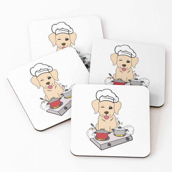 Item preview, Funny Retriever is cooking  designed and sold by Pet Station.