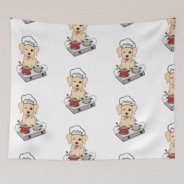 Item preview, Funny Retriever is cooking  designed and sold by Pet Station.
