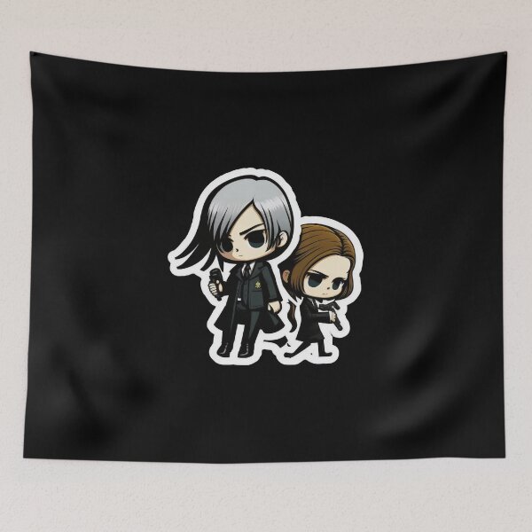 Item preview, Cute Chibi Sis Vs Bro designed and sold by RoboRembrandt.