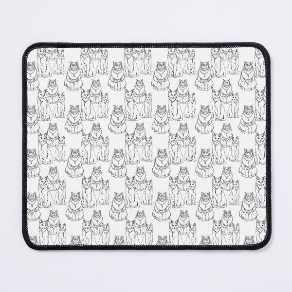 Item preview, Fluffy White Kitty Cat Pattern designed and sold by Goamazons.