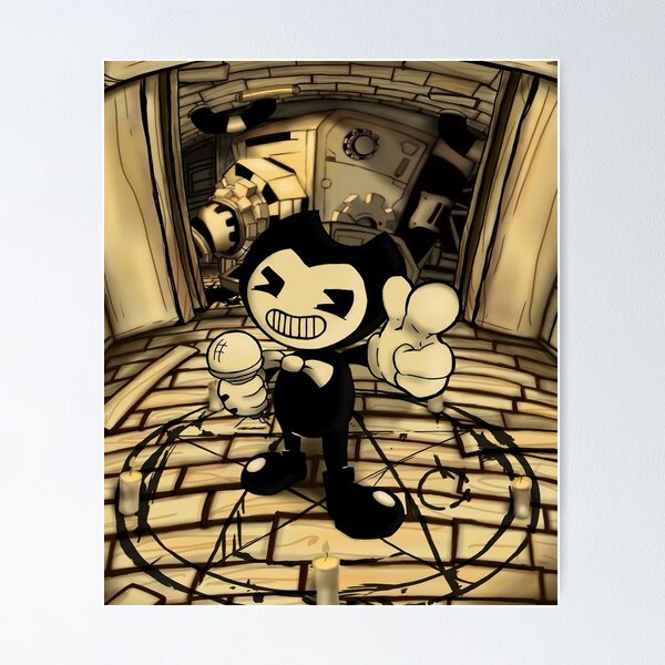 FNF INDIE CROSS - BATIM Nightmare Bendy Despair art Poster for Sale by  Ruvolchik