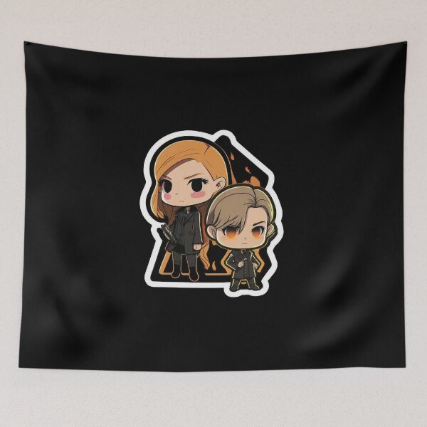 Item preview, Cute Chibi Sis Vs Bro designed and sold by RoboRembrandt.