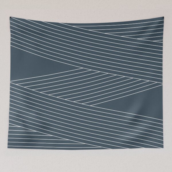 Item preview, Line art in Mid Century style - dark blue designed and sold by BattaAnastasia.