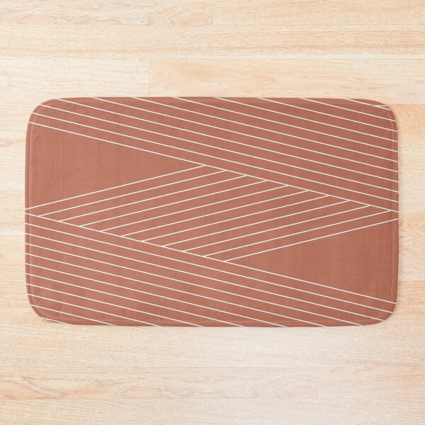 Item preview, Line art in Mid Century style - terracotta color designed and sold by BattaAnastasia.