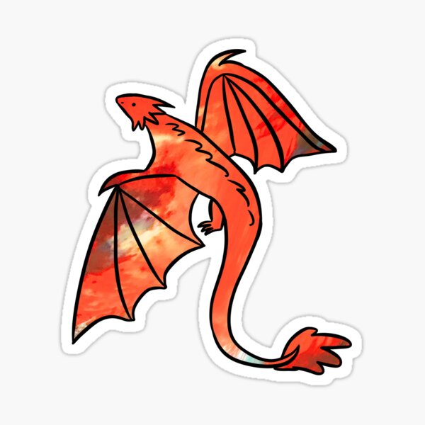 Item preview, Cute red dragon illustration  designed and sold by Yarafantasyart.