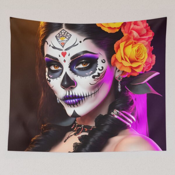 Item preview, Artistic La Catrina: Realistic portraits full of beauty designed and sold by ArtCreator2023.
