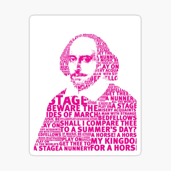 Item preview, shakespeare pink design designed and sold by DJVYEATES.