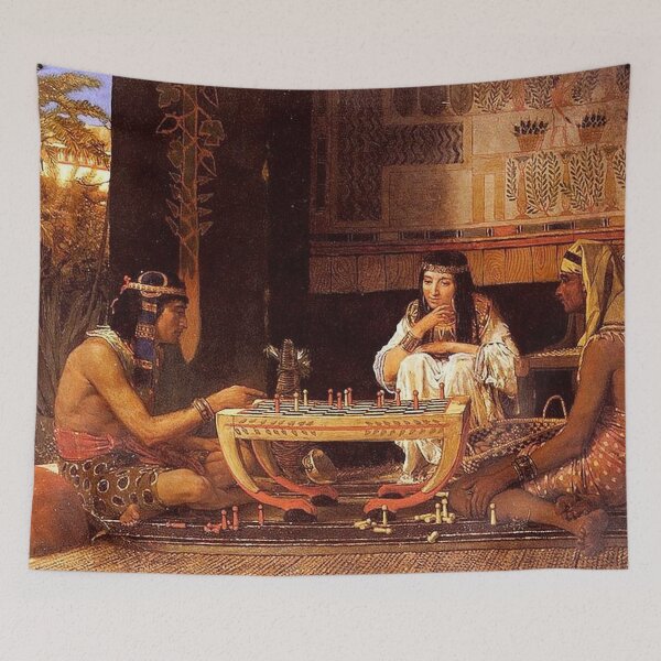 Item preview, Egyptian Chess Players by Lawrence Alma Tadema designed and sold by tomorrowsart.