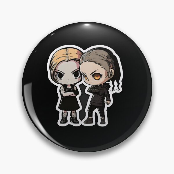 Item preview, Cute Chibi Sis Vs Bro designed and sold by RoboRembrandt.