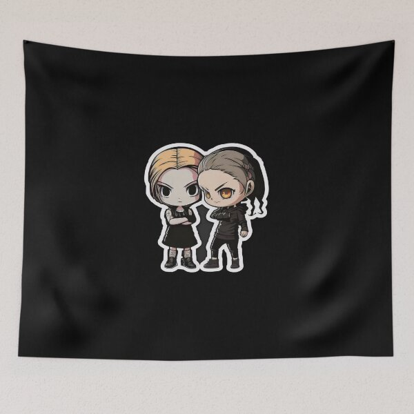 Item preview, Cute Chibi Sis Vs Bro designed and sold by RoboRembrandt.