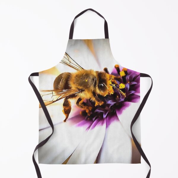 Item preview, Honey Bee On African Daisy Acrylic Art designed and sold by taiche.