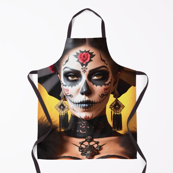 Item preview, Living dead woman: Realistic La Catrina portraits full of colors designed and sold by ArtCreator2023.