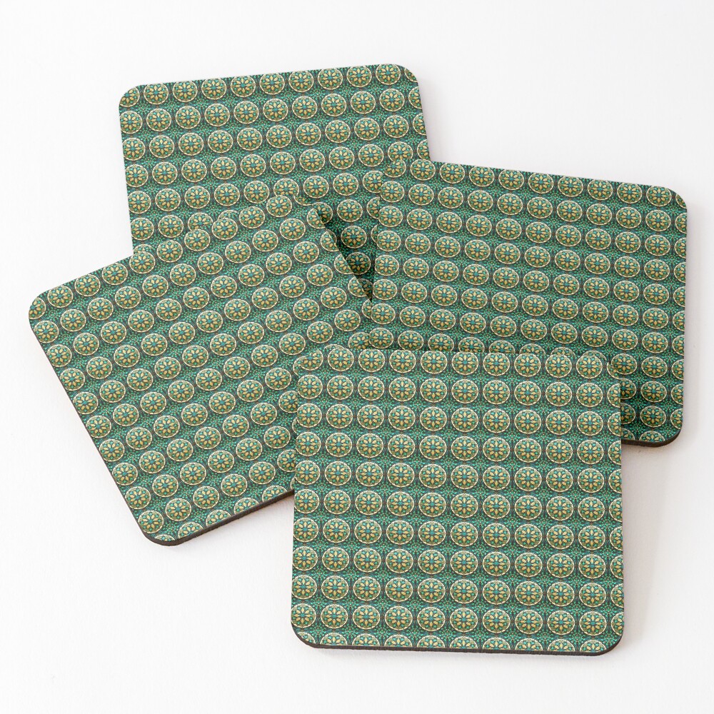 Vista previa del artículo con la obra «Posavasos (lote de 4)», diseñado y vendido por addsomepattern.