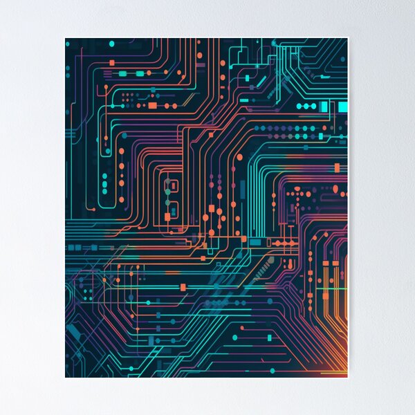 Item preview, Abstract Tech Pattern designed and sold by BogoAi.