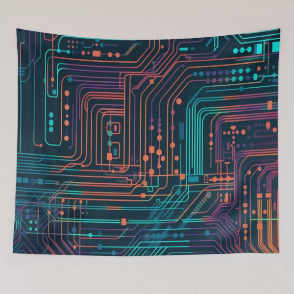 Item preview, Abstract Tech Pattern designed and sold by BogoAi.